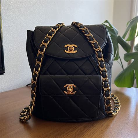 chanel back apck|authentic Chanel backpack.